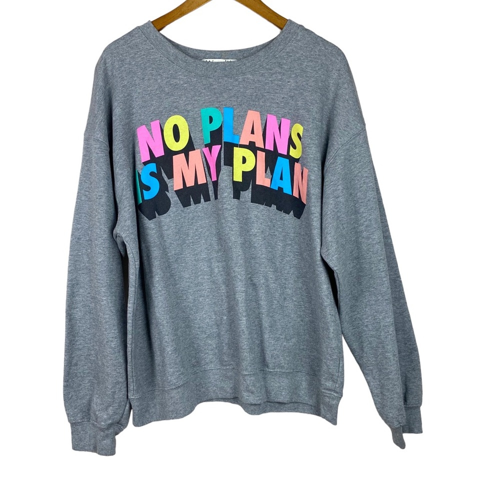 Wound Up Gray Pullover Sweatshirt